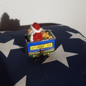 Elda Creation Santa train car Limoges